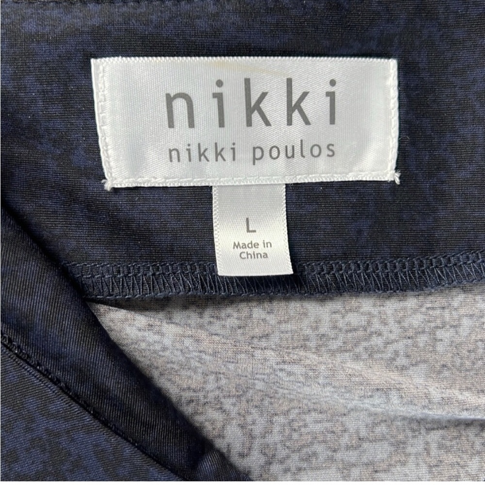 Nikki by Nikki Poulos "Dolores" Black Orange Maxi Embellished Dress Size Large - Picture 2 of 14